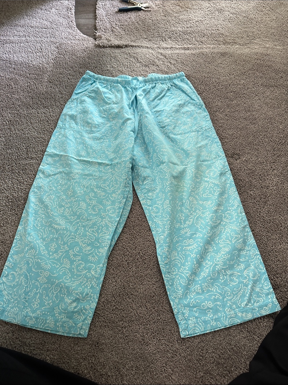 Fresh produce women’s capri large light blue